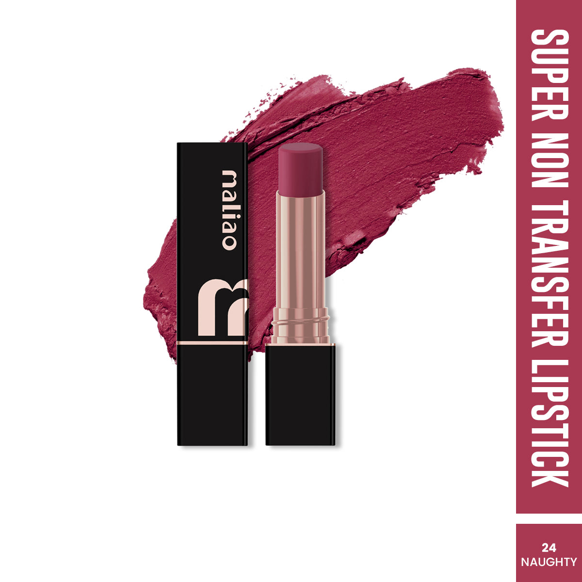 Maliao Super Non-Transfer Lipstick - Long-Lasting Matte Finish, Smudge-Proof Formula